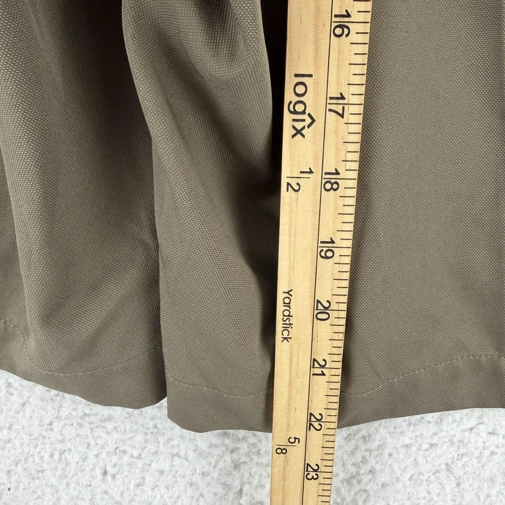 Nike Golf Shorts Mens 36 Beige Microfiber Pleated Chino 10 Inseam FitDry Summer